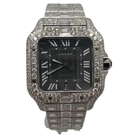 cartier diamond watch mens|cartier diamond watches for sale.